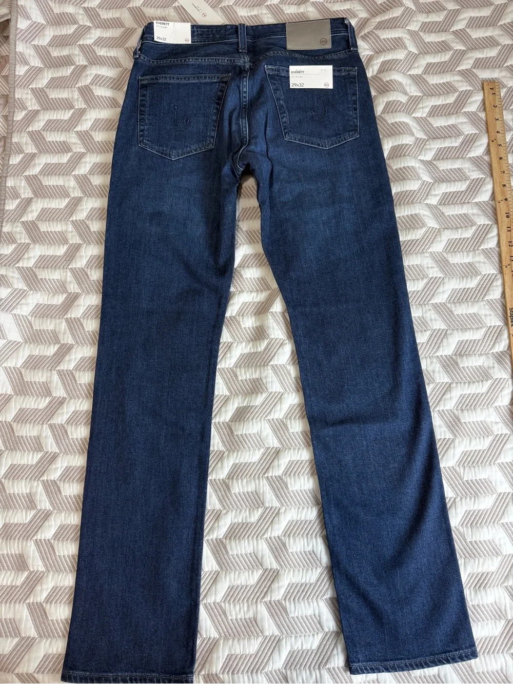 AG Adriano Goldschmied Everett Slim Straight Jeans Men 29x32 Thin Denim NWT - Picture 9 of 11